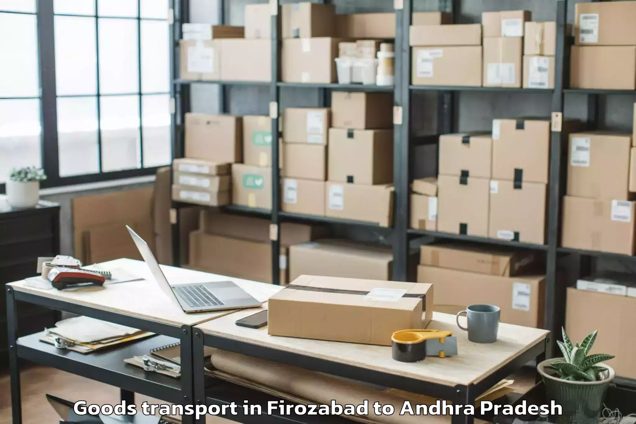 Book Your Firozabad to Thotlavalluru Goods Transport Today